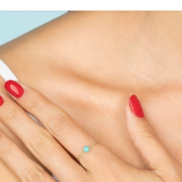 THE LAST LINE Turquoise ring 14k - Picture 3 of 11